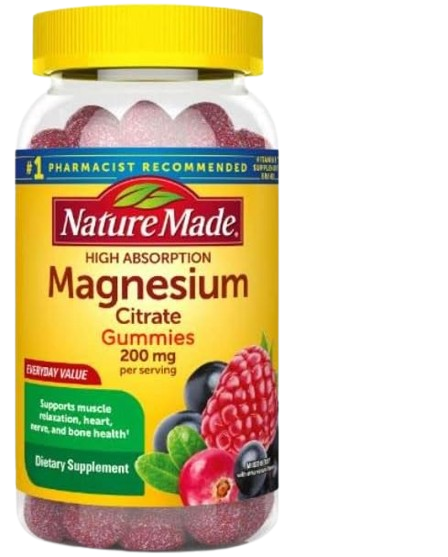 Magnesium Citrate Gummies Mixed Berry 200mg 60 gummies