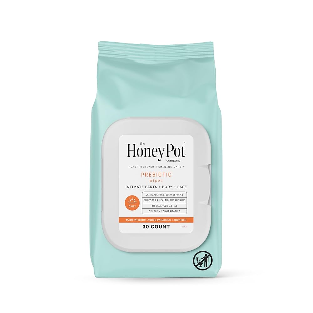 The Honey Pot – Toallitas Íntimas Prebióticas (30 unidades)
