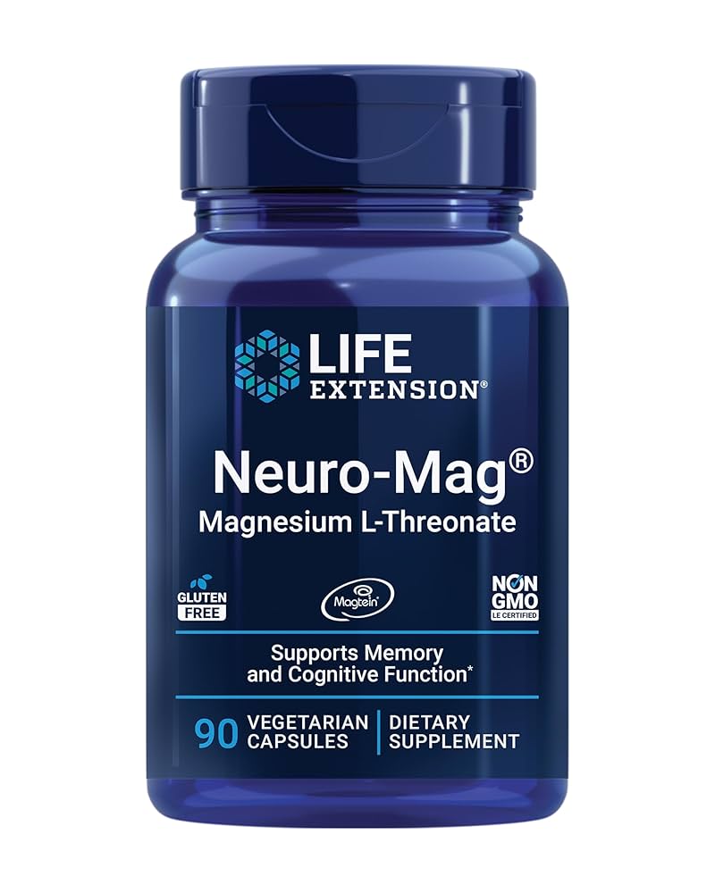 Life Extension Neuro-Mag Magnesium L-Threonate -- 90 Vegetarian Capsules