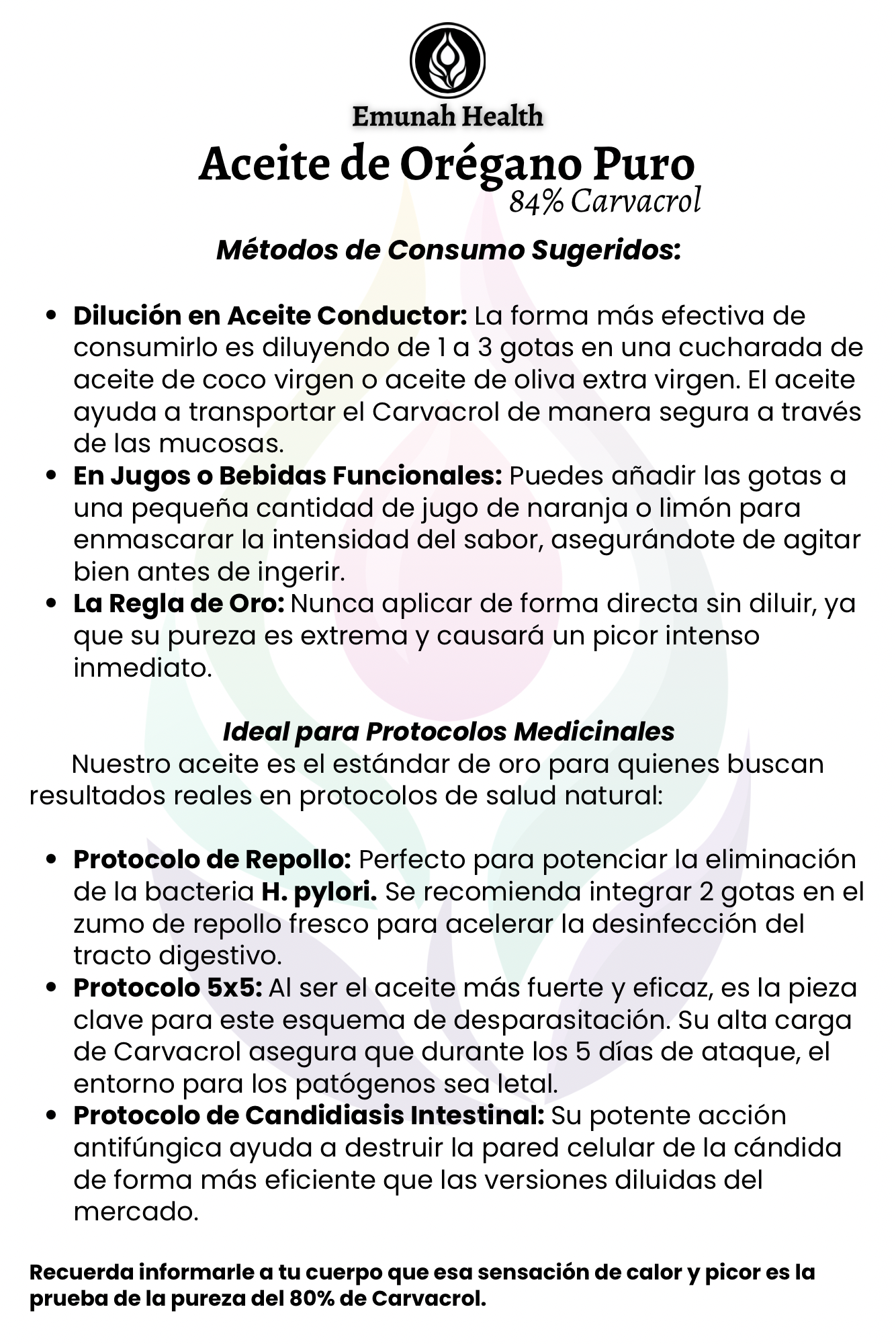 Aceite de Oregano