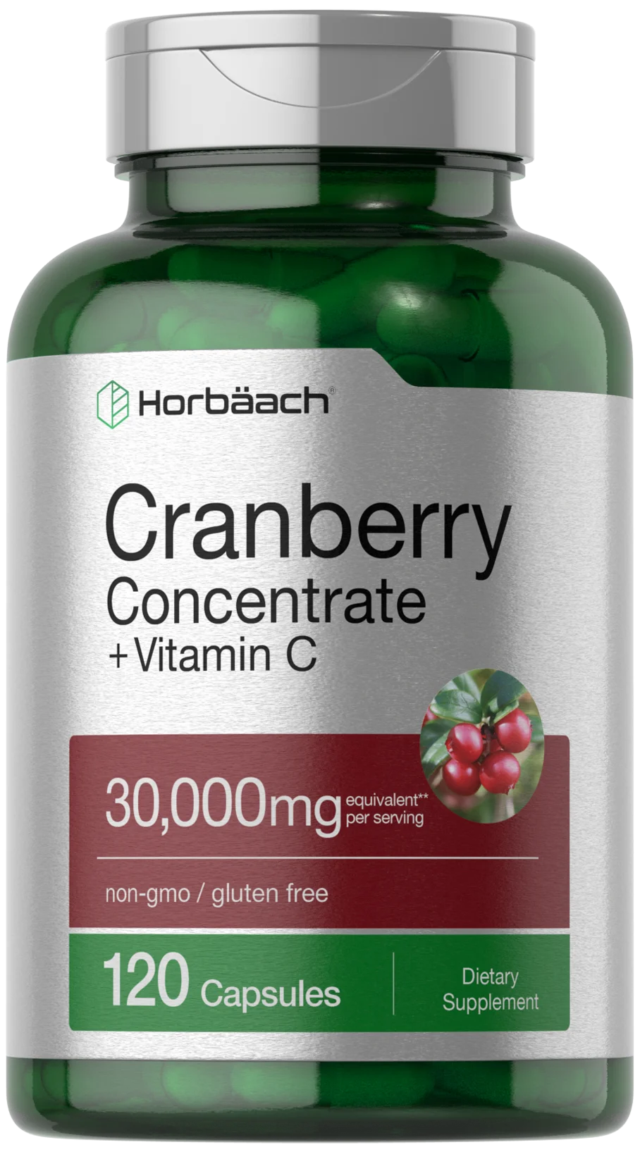 Hornbaach Cranberry + vitamin C 30.000mg 120cap