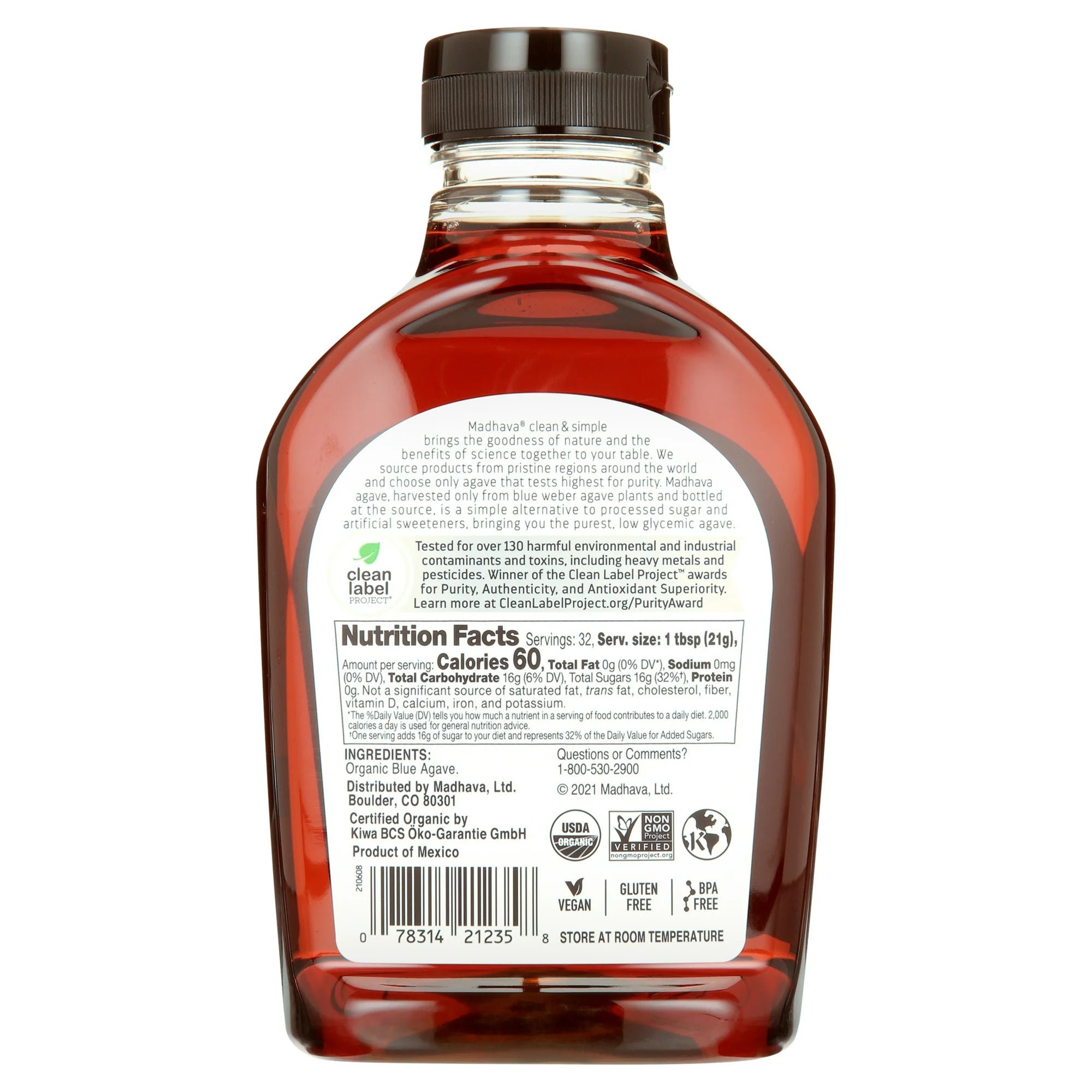 Madhava Amber Agave 23.5 oz