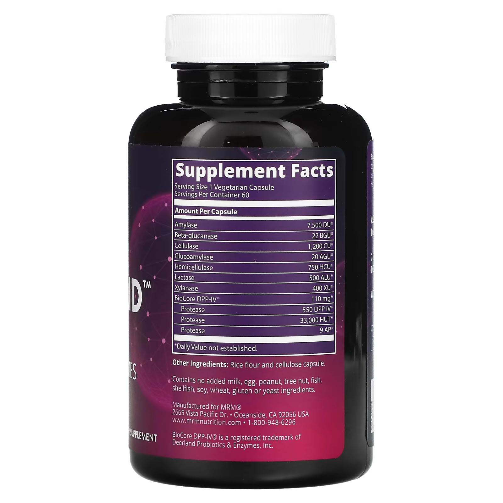 MRM Nutrition, Gluten Aid, 60 Capsules