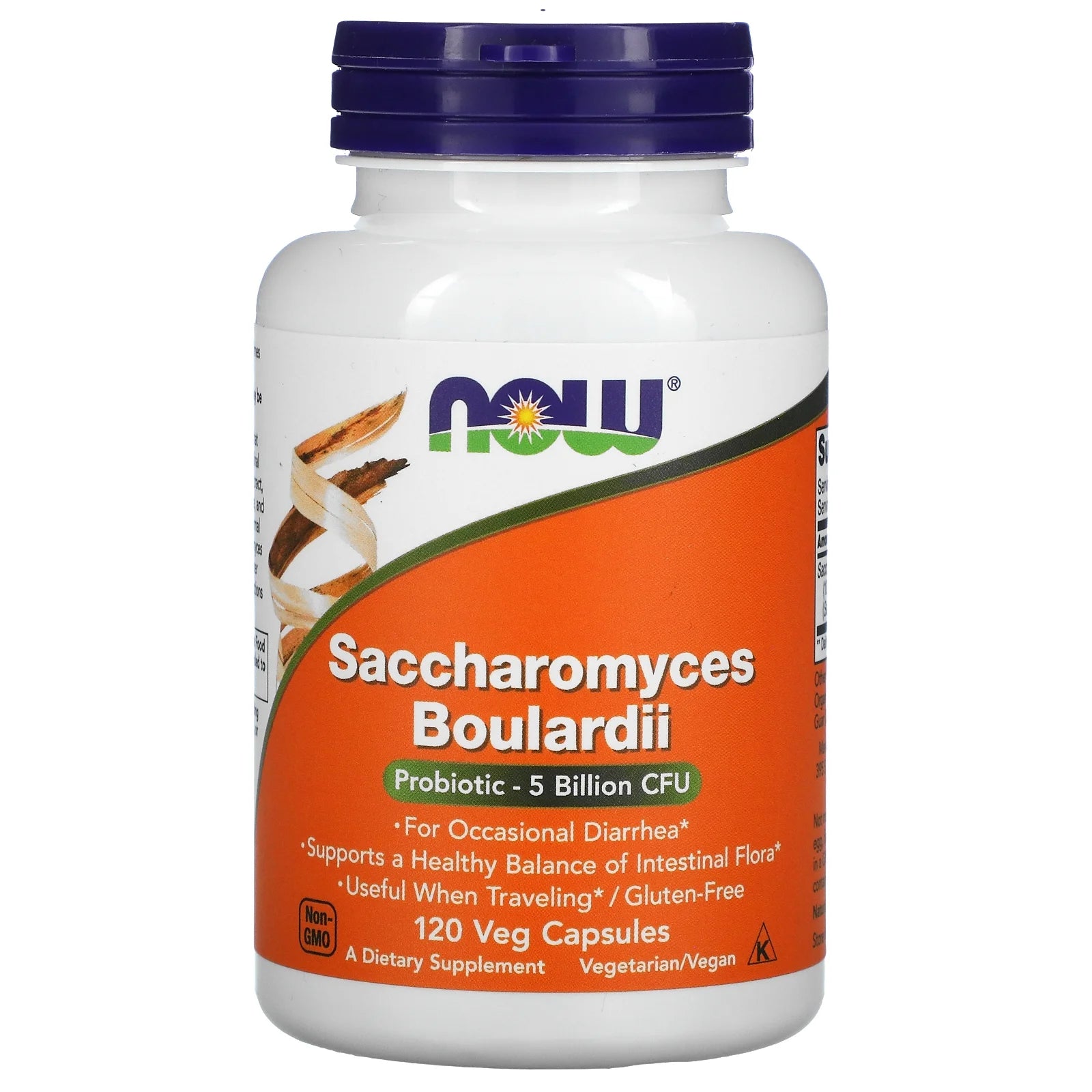 Now Saccharomyces Boulardii Probiotic 5bil CFU 60cap
