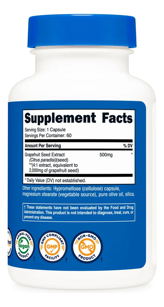 Nutricost Extracto de Semilla de Pomelo 2000mg 60 cap