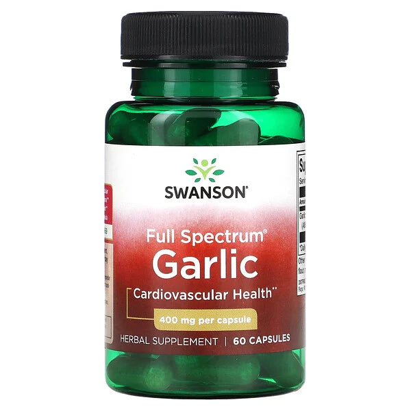 Swanson Vitamins, Full Spectrum Garlic, 400 mg - 60 capsulas