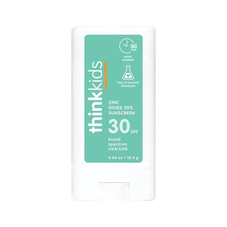 ThinkKids Sunscreen Stick Clear Zinc SPF 30 -- 0.64 oz