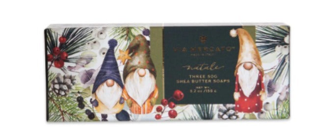 VM Natale-Gnomes Shea Butter Soap Gitf Set