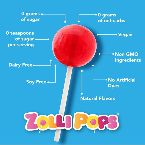 Zollipops, Suckers, Mango+Strawberry Unitario