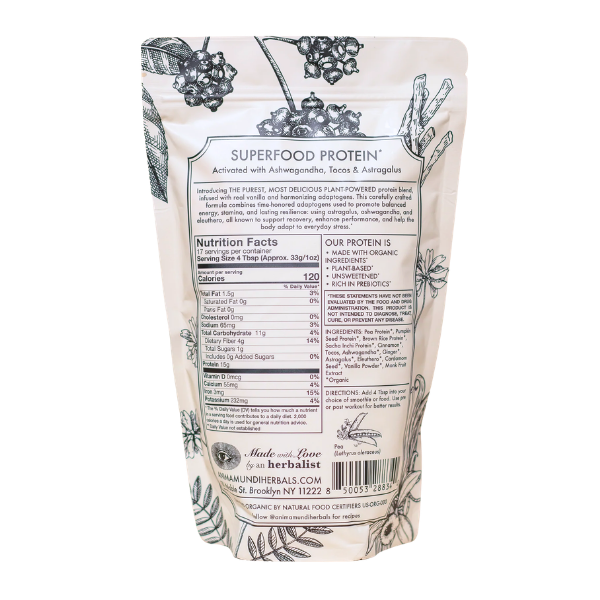 VANILLA CHAI PROTEIN: Superfood Powder 1,25lb