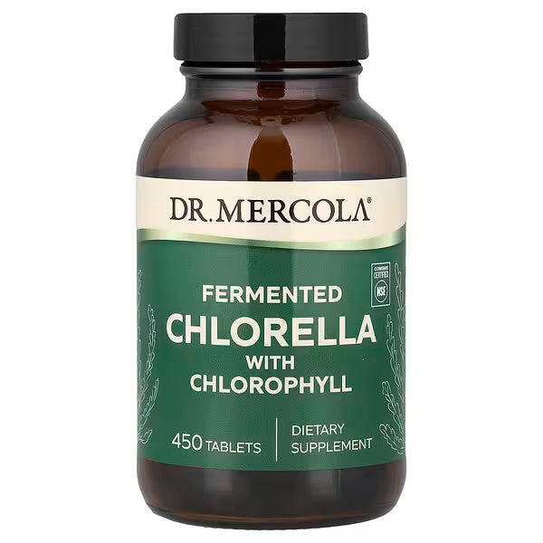Dr Mercola Chlorella Ferment with Clorofila 450tab