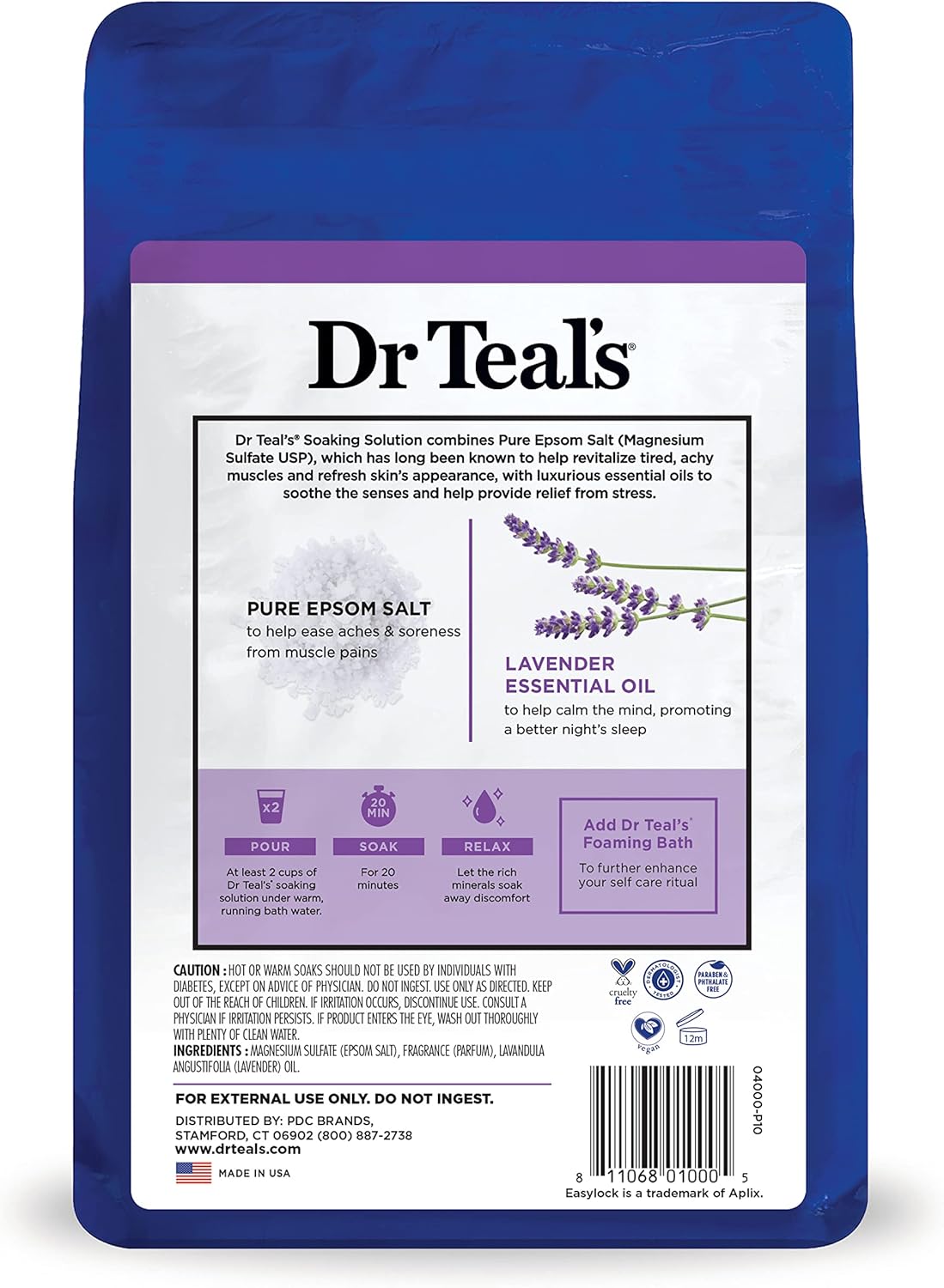 Dr Teals Sal de Epson con Lavanda