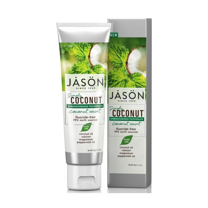 Pasta dental Jason Sin Fluor - Simply Coconut Whitening Toothpaste