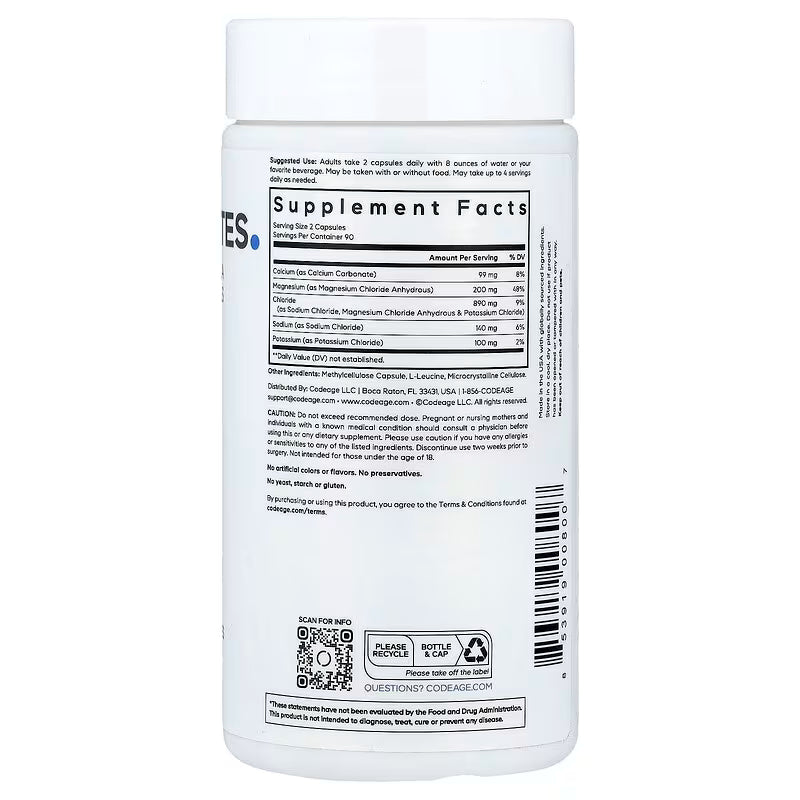 Codage keto Electrolitos 90cap