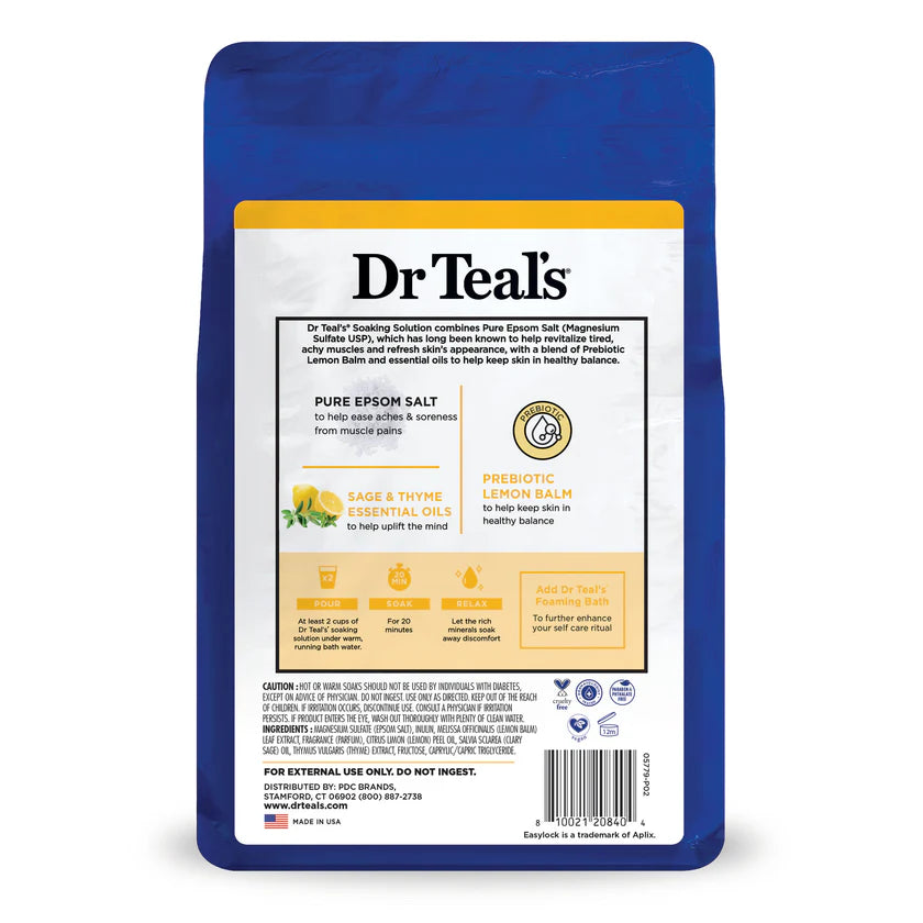 Dr Teals Sal de Epson con Lemon Balm