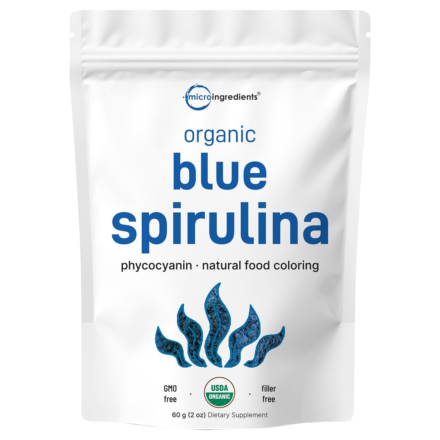 Micro Ingredients Organic Blue Spirulina 2oz