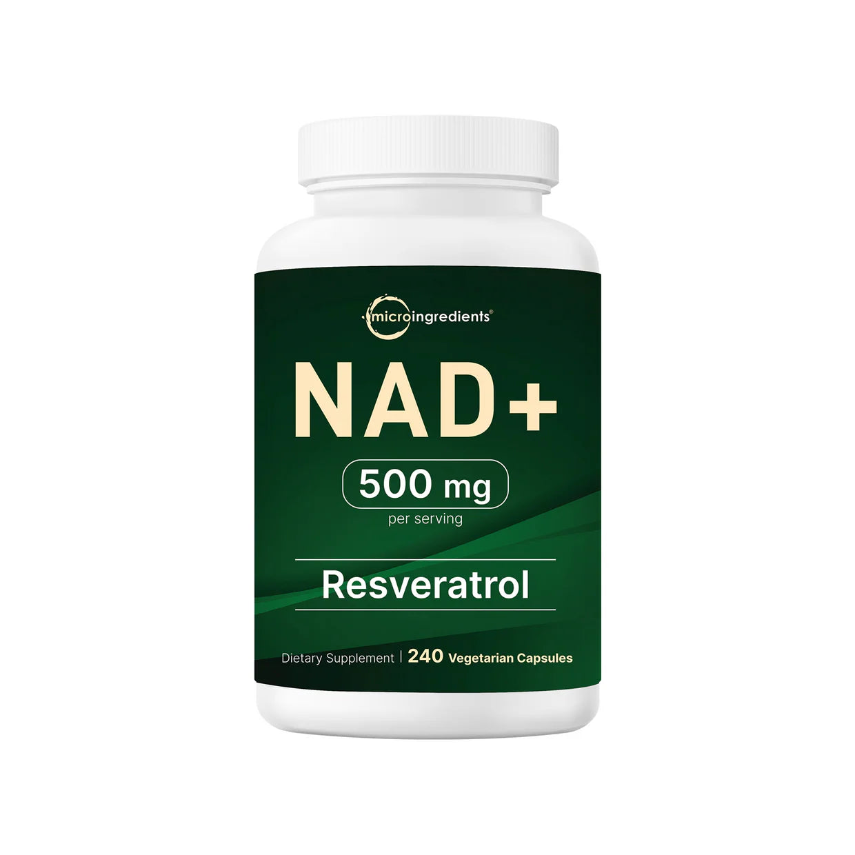 MICRO INGREDIENTS, LIPOSOMAL NAD + RESVERATROL 500MG, 240 VEGETARIAN CAPSULES
