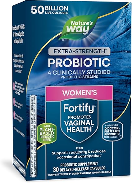 Natures Way Fortify Optima Womens Probiotic+Prebiotic Extra Strength 50 Billion