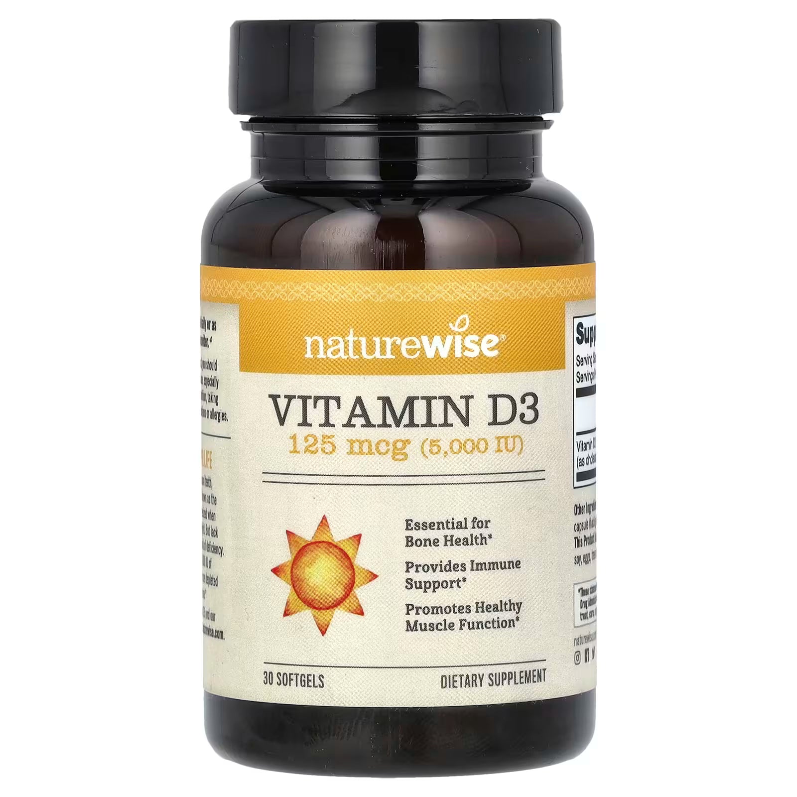 NatureWise Vitamin D3 5.000 IU - 125mcg 30 Softgels