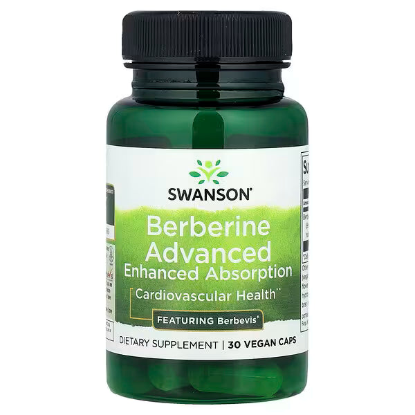 Swanson Vitamins, Berberine Advanced Enhanced Absorption, 30 Vegan Caps