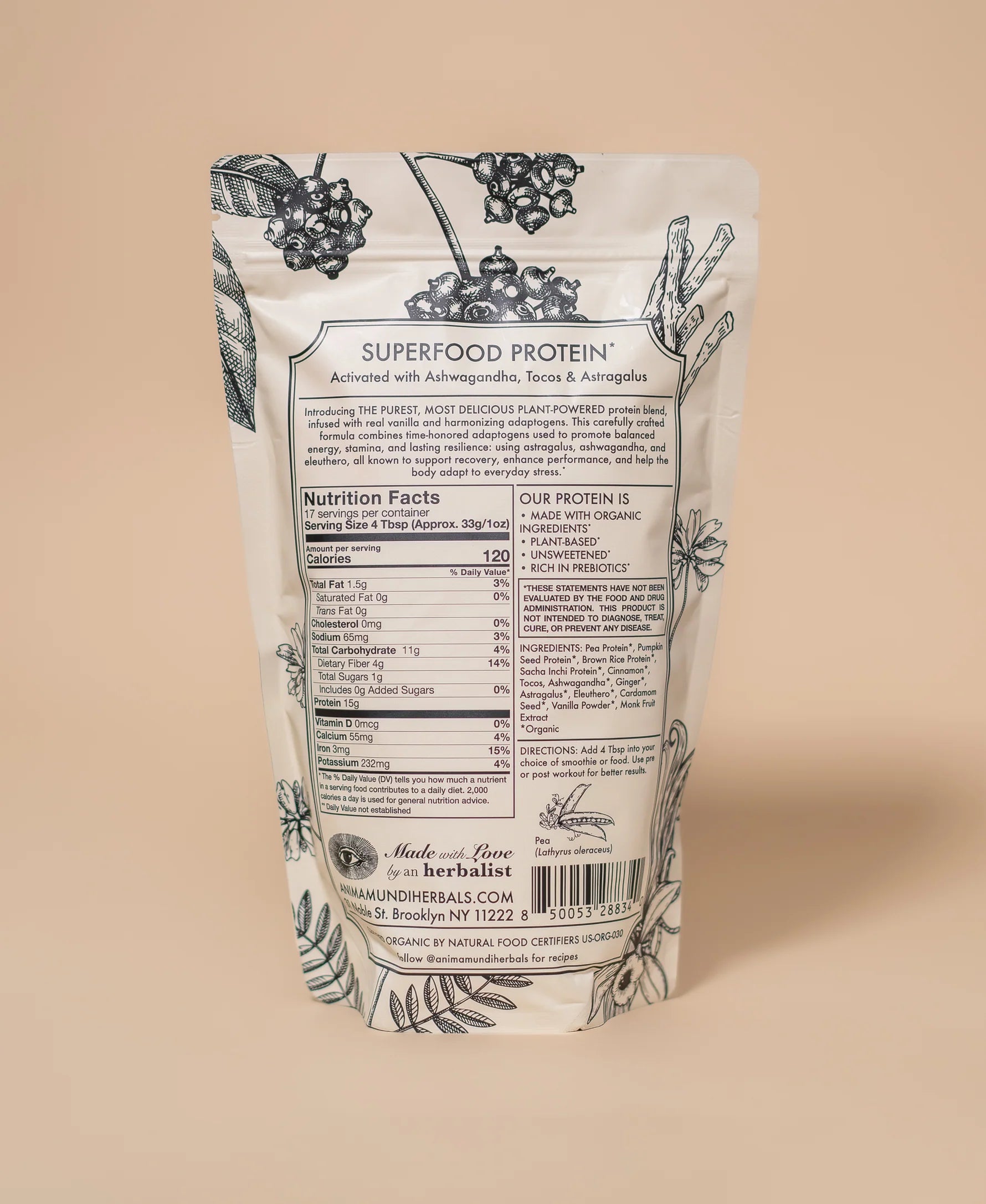 VANILLA CHAI PROTEIN: Superfood Powder 1,25lb