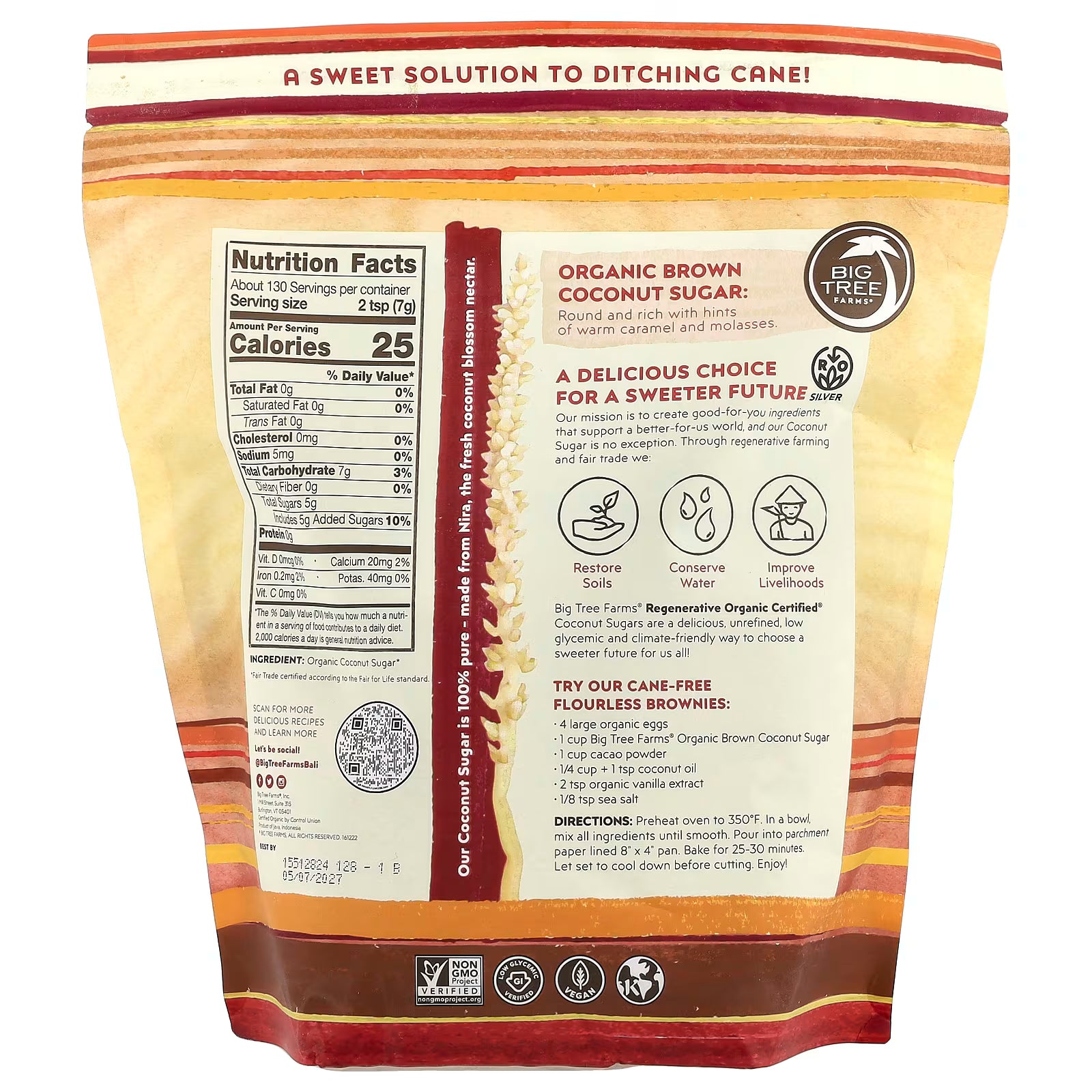 Brown Coconut Sugar 2lb