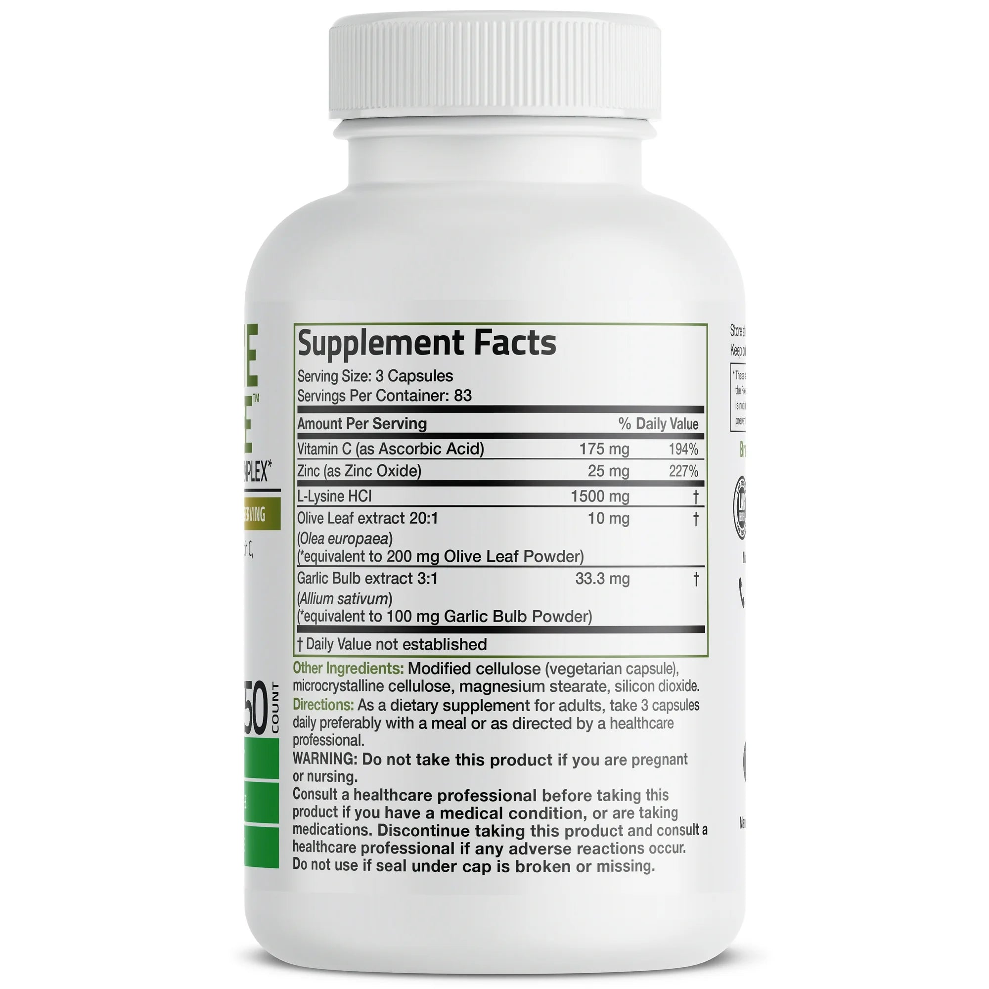 Bronson L-Lysine 1500mg 250cap