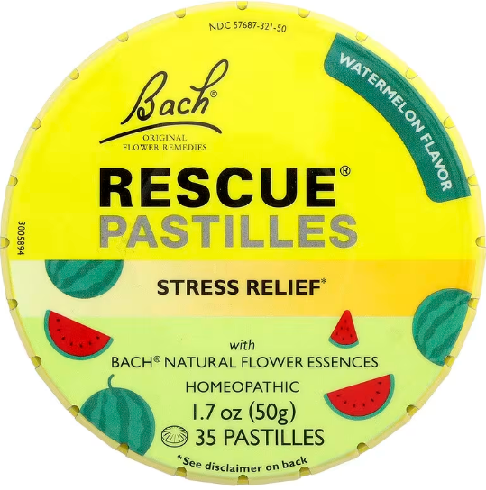 Flores de Bach - Rescue Pastilles. Natural Stress Relief. Watermelon