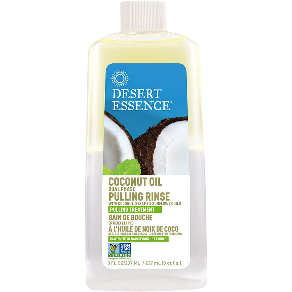 Desert Essence, Coconut Oil Dual Phase, Pulling Rinse