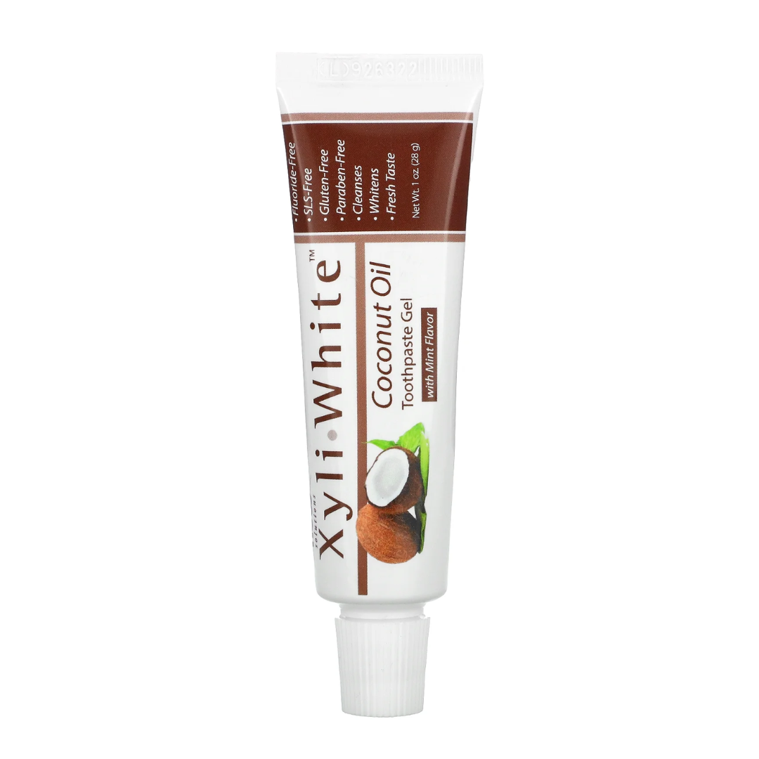 NOW Xyliwhite Toothpaste Gel Coconut Oil Mint 1 oz (28 g)