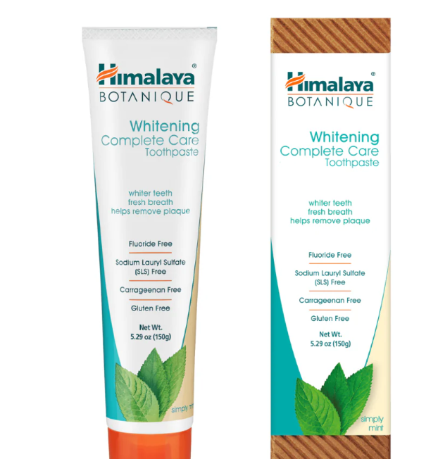 Himalaya Botanique Whitening Fluoride Free Mint Flavor 5.29oz