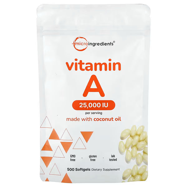 Micro Ingredients Vitamin A 25.000IU 500caps