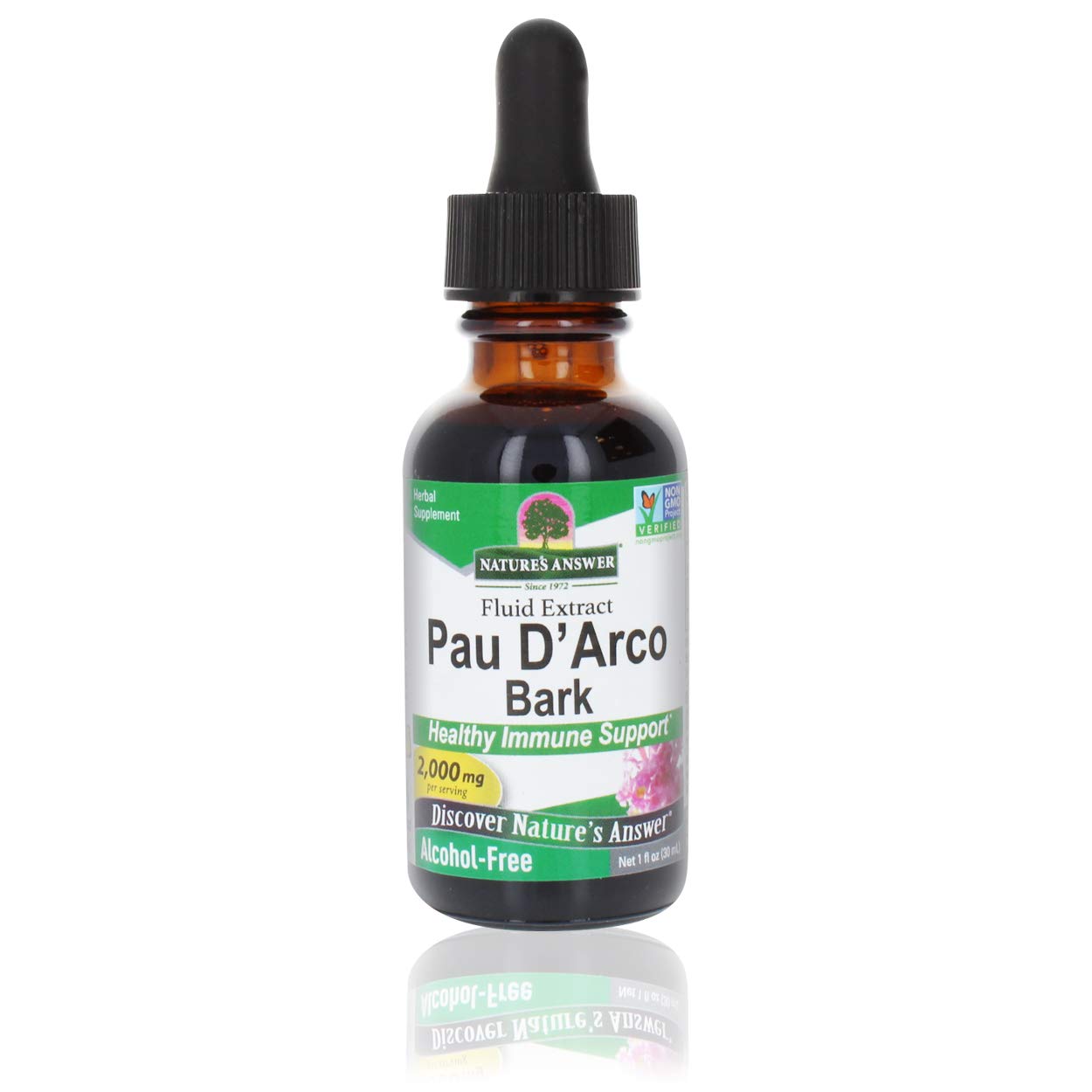 Natures Anwser Pau D Arco Bark Alcohol Free, 2000mg 1oz