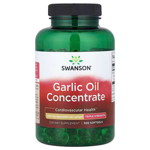 Swanson Vitamins, Garlic Oil Concentrate, 1,500 mg, 500 Softgels