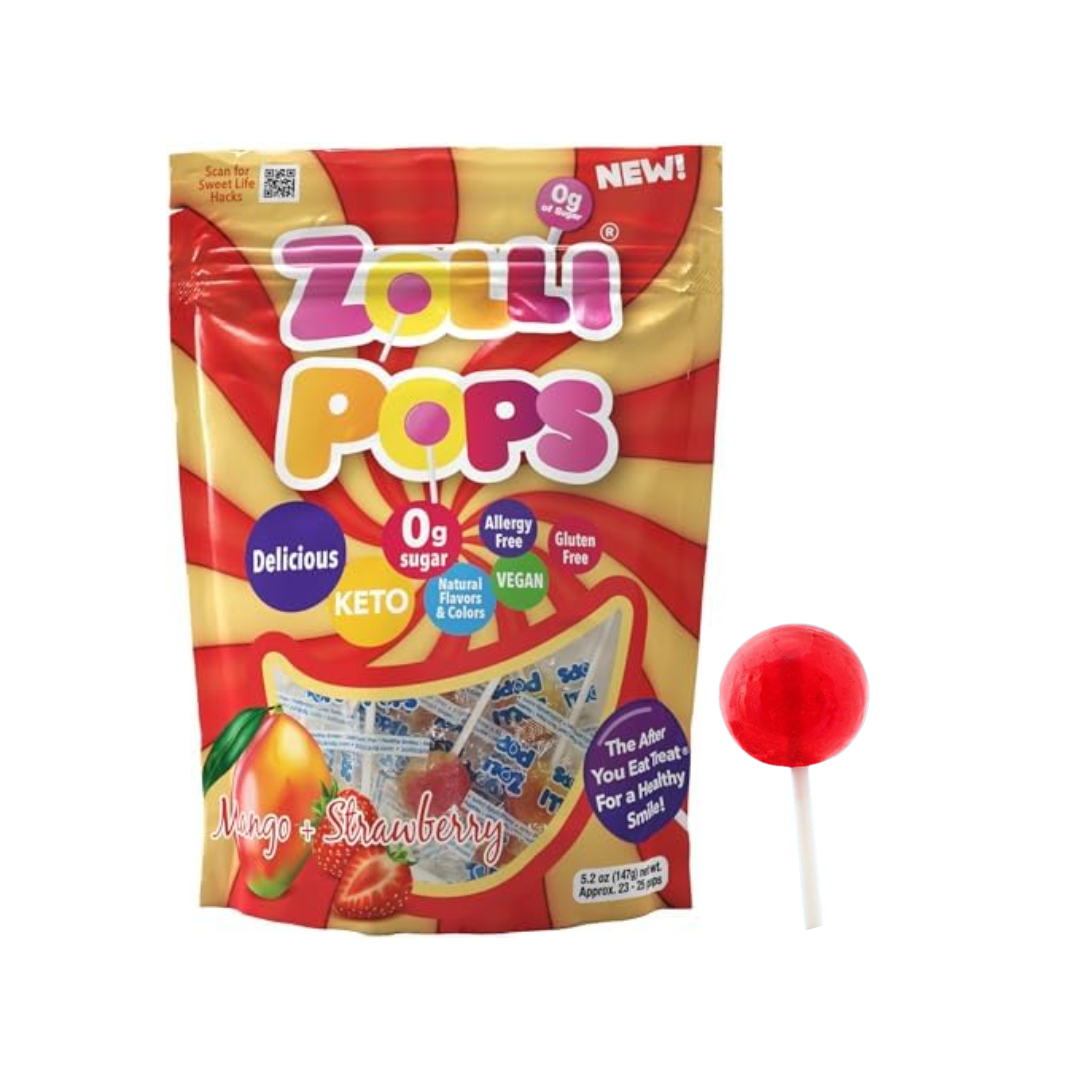 Zollipops, Suckers, Mango+Strawberry Unitario