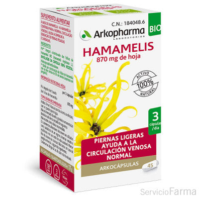 HAMAMELIS BIO 45cap