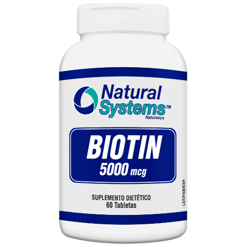 Biotin 5000mcg 60 tabletas