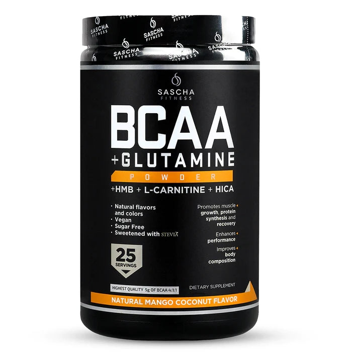 BCAA+Glutamine - Tropical Fruit Blend for Enhanced Recovery and Performance