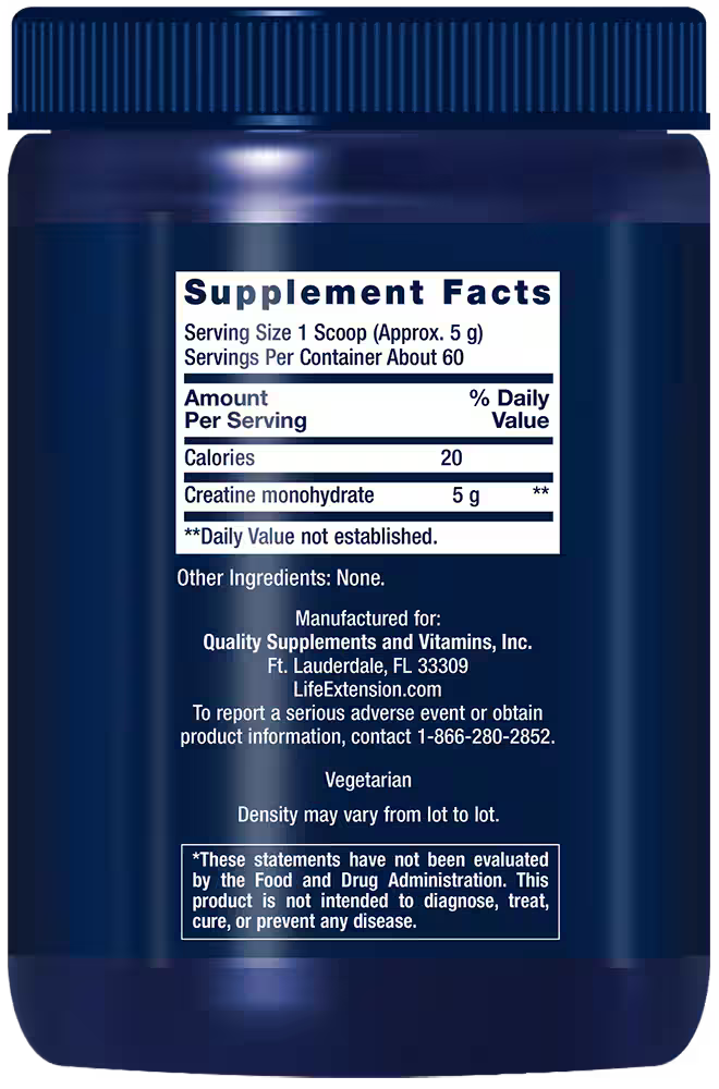 Life Extension Creatine Powder 300gr