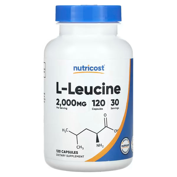 Nutricost, L-Leucine, 120 Cap (500 mg por Capsula)