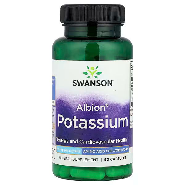 Swanson Vitamins, Albion Potassium, 99 mg, 90 Capsulas