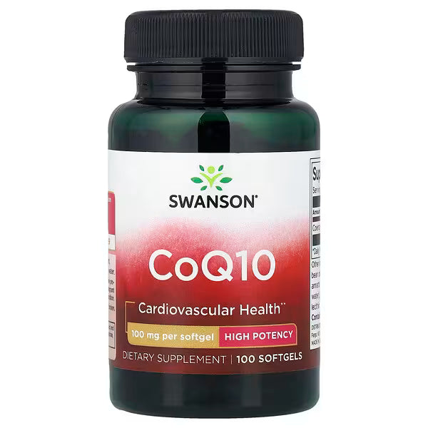 Swanson Vitamins, CoQ10, High Potency, 100 mg, 100 Softgels